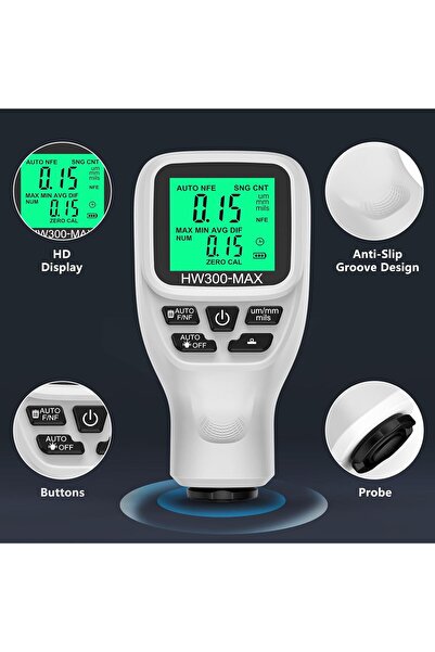 EACAM Coating Thickness Gauge - Car Paint & Metal Plating Thickness Meter