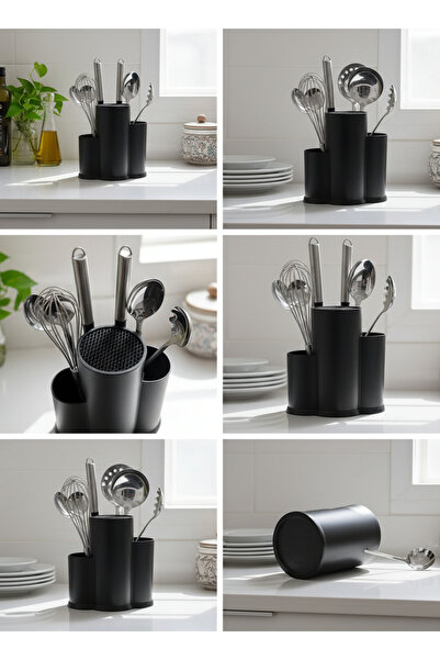 Hagen 3-Compartment Multi Vertical Cutlery Holder Knife Holder Countertop Cutlery Organizer A+ Premium Quality Cutlery Holder