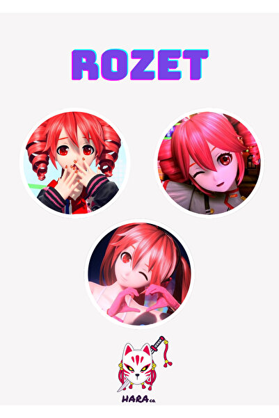 Hara Company Kasane Teto Rozet Seti ( 3'lü )