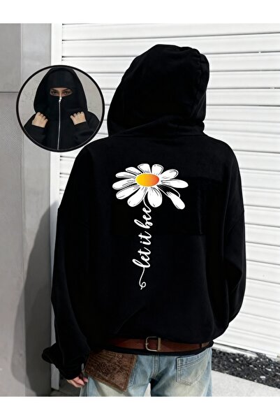 ship master سويت شيرت يونيسكس بقناع النينجا 3 Thread O قصة فضفاضة K بغطاء رأس...