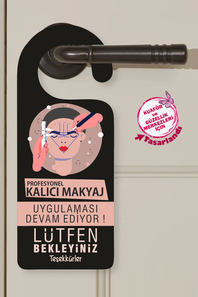 karanca parti süs المكياج الدائم يواصل، يرجى التحلي بالصبر، حزام مقبض الباب ل...