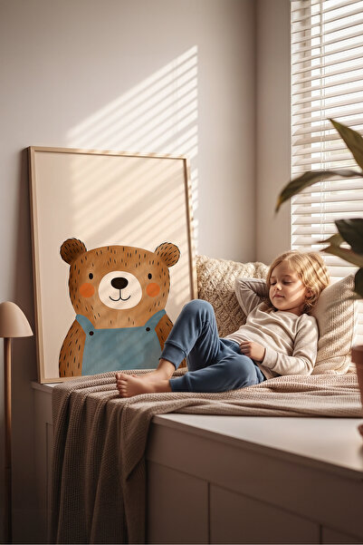 Posteria İskandinav Tekli Çocuk Odası Tablosu, Çocuk ve Bebek Odası Dekoru, D...