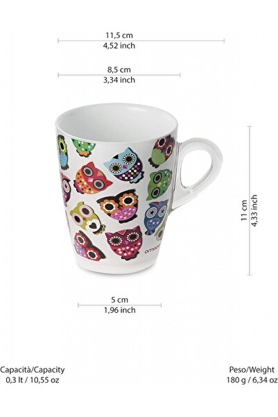 Omada Mugs and cups - PLEXART Set of 2 mugs - Owl