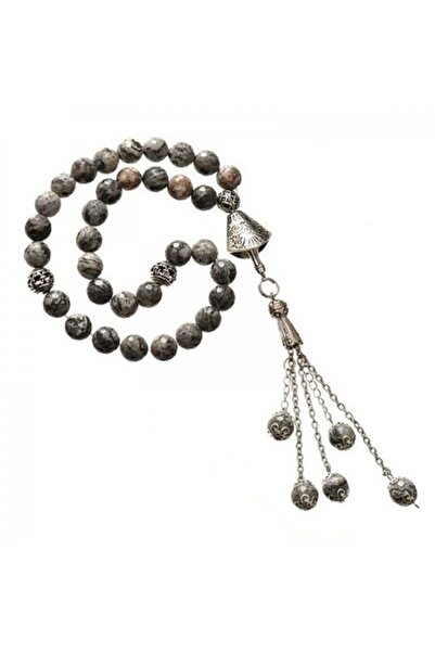 Eagal Silver Gradient Natural Stone Prayer Beads