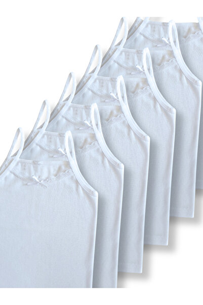 GizaKids 100% Cotton Girl's Athlete Undershirt Underwear Set of 6