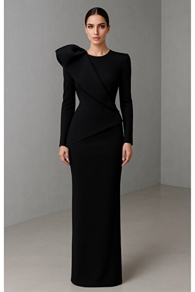 Sultan Ekşioğlu Corset Effect Stretch Fabric Evening Dress Evening Gown