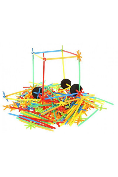 TEN SHOP Creative construction game with straws, 238 pieces, multicolor