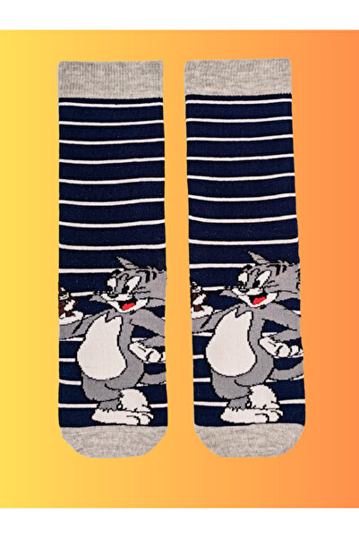 Shuttle Park Seria specială Happy Colorful Tom și Jerry Șosete cu model Distracție Confortabil Design elegant Șosete în stil șic