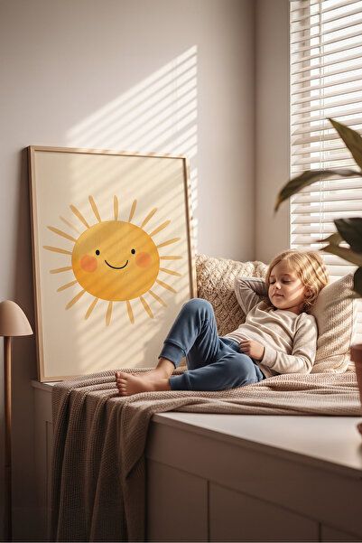 Posteria İskandinav Tekli Çocuk Odası Tablosu, Çocuk ve Bebek Odası Dekoru, D...