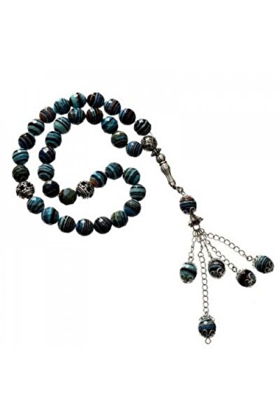 Eagal مسبحة صلاة من الحجر الطبيعي الملون بالكهرباء