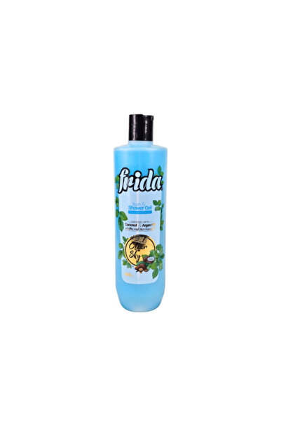 Frida جل الاستحمام فريدا كلين سكاي - زيت جوز الهند والأرجان، 650 مل