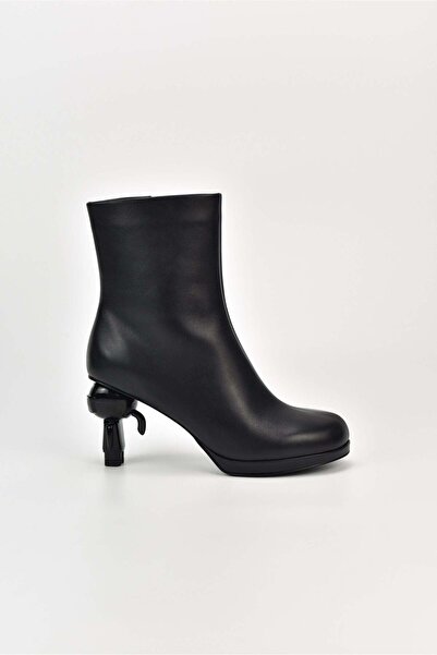 Karl Lagerfeld IKON ISLAND Midi Zip Boot 000 - Black Lthr Women