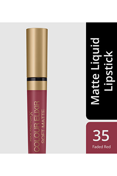 Max Factor Colour Elixir Soft Matte Lipstick 035 Faded Red, 4ml - 0.14 fl oz