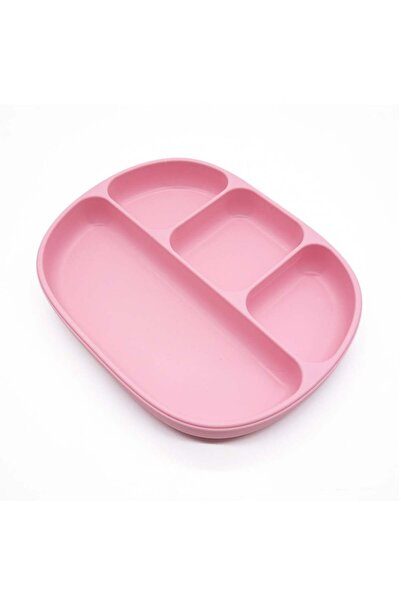 Generic Silicone plate with 4 dividers and lid