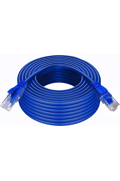 EDATALIFE كابل إيثرنت Cat6 بطول 50 مترًا (أزرق) RJ45 من ذكر إلى ذكر