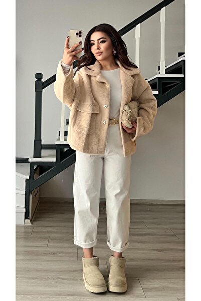 Oslove Taş Premium Plush Coat