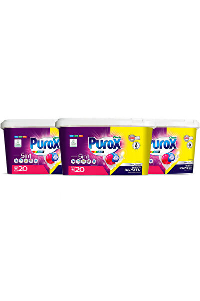 Purox Pachet 3 x duocaps Color - 3x20 spalari