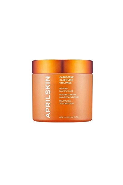 April Skin Carrotene Clarifying Vita Pads - Exfoliating Pads with Carrot & Vitamins (APRILSKIN)