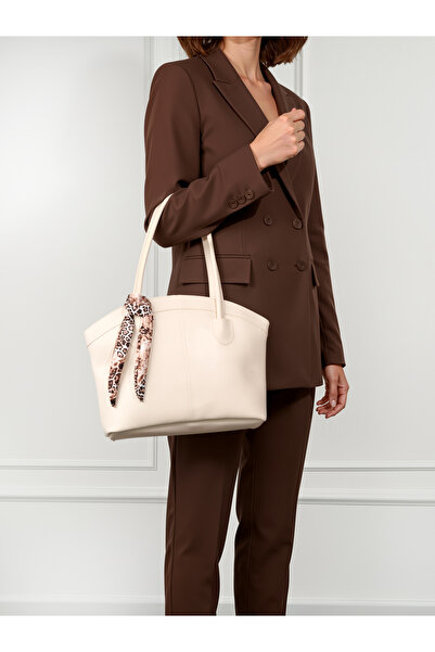 Rivina Laura Women's Scarf Double Handle Shopper Hand and Shoulder Bag (Scarf Color May Vary)