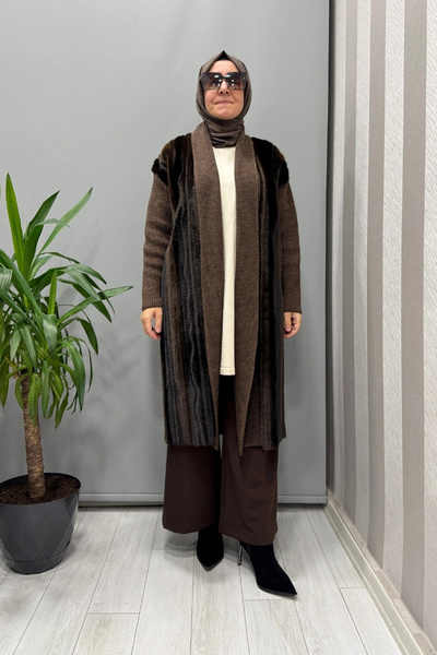 Ghisa Cardigan Brown 5Kgshrk3050