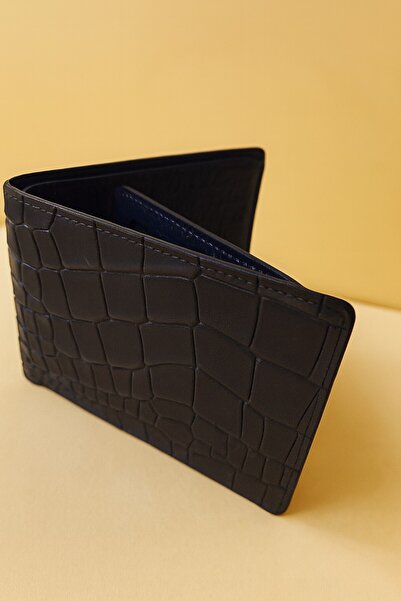 NEWFULL Men's Side Wallet Snake Leather Printed -Genuine Leather