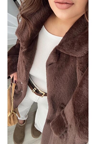 Oslove Bitter Brown Premium Plush Coat