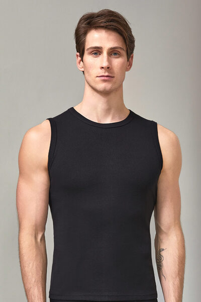 Berrak , Erkek 0 Yaka Ribana Kolsuz Atlet 6'lı Paket 10131