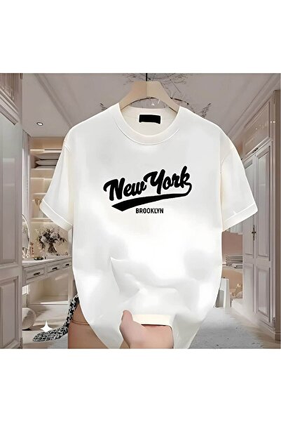 donamod Tricou alb-negru din bumbac confortabil, permeabil la aer, natural, N...