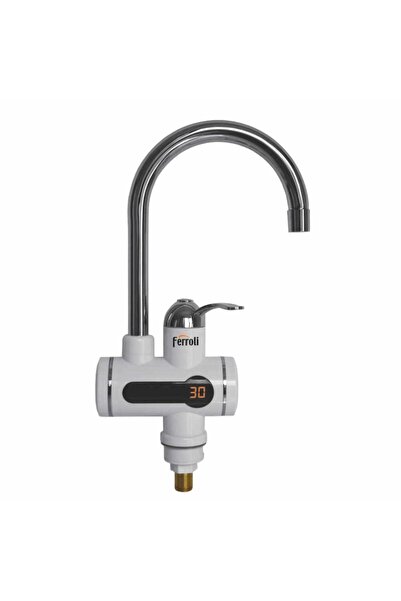 KlaussTech Robinet electric instantaneu, putere 3000 W, afișaj digital, apă caldă 30° - 60° C, timp de încălzire a apei 5 secunde