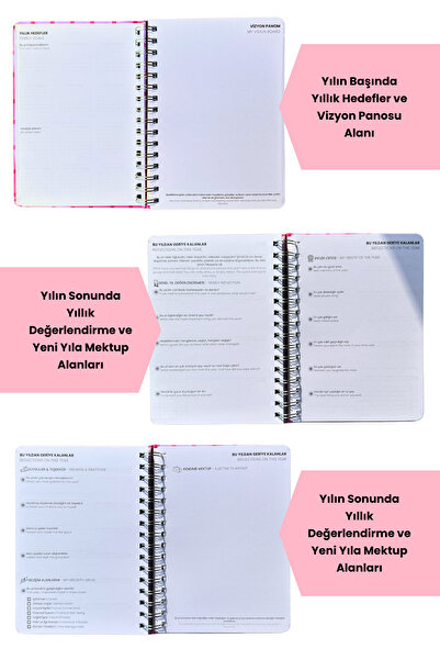 Chi-Chi Papers 2026 Weekly Planner - Handmade, 2 Pages with Stickers, Tiny Flowers