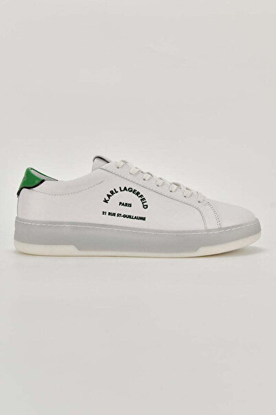 Karl Lagerfeld KOURT III Maison Karl KC Lo White Lthr w/Dk Green Men