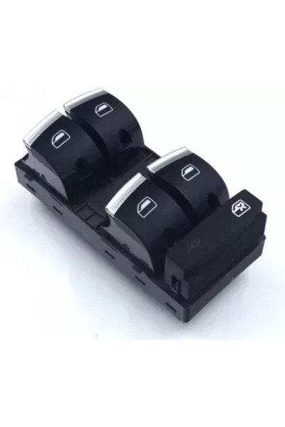 Aftermarket Butoane cromate pentru comutatorul geamurilor electrice pentru Audi A3 S3 A6 S6 2004-2012 Q7 2007-2014