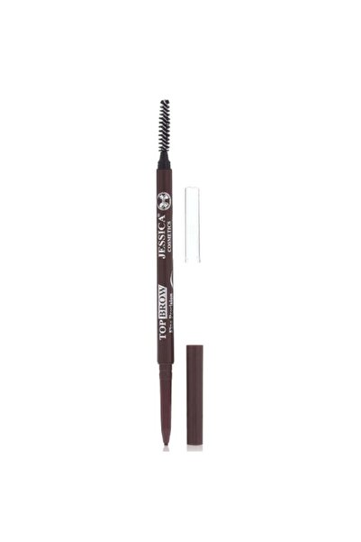 Jessica Top Brow Eyebrow Pencil with Brush - Chocolate
