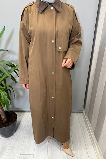 MASCARA Shoulders Trench Coat with Epaulettes Brown 56Mk6104