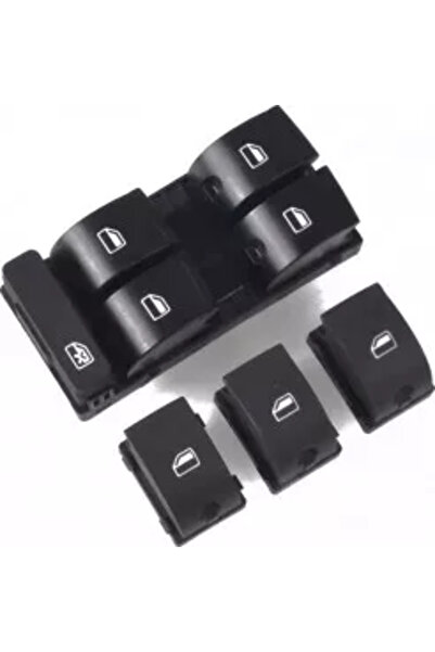 Aftermarket Set comutatoare geamuri electrice pentru șofer și pasager - AUDI A4/S4 (2003-2008), Seat Exeo (2009-2014)