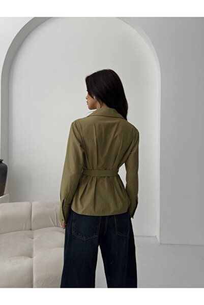 MAXXANA Tie-Up V-Neck Shirt