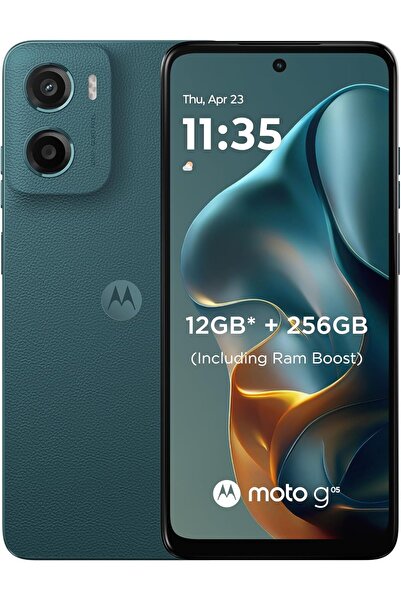 Motorola G05, 4+8GB RAM, 256GB ROM, Dual SIM, MediaTek Helio G81, 6.67" 90Hz, Android 15, Forest Gre