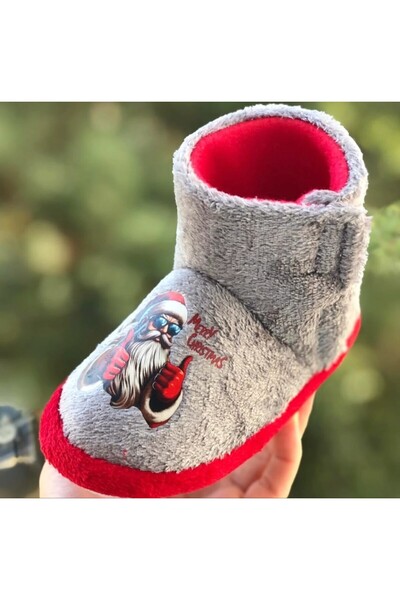 Pandalina Children's Slippers New Year Figured Velcro Unisex Christmas Slippers