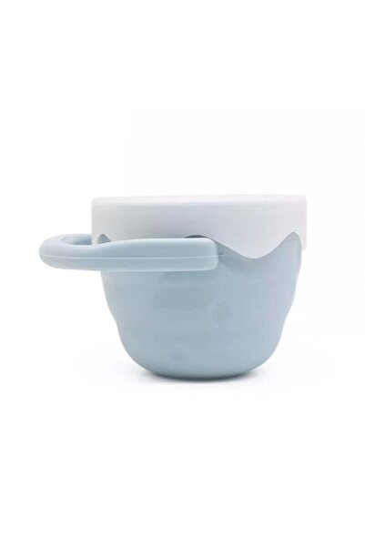 Generic كوب سيليكون قابل للطي للسناك للأطفال – أزرق ترابي