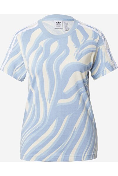 adidas AOP T-SHIRT BLUE Women