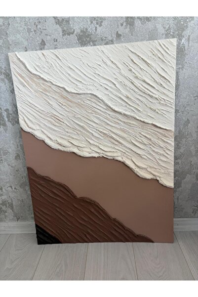 Store Besart Rölyef Dokulu Kabartmalı Modern Tablo - pres tuval üzerine- ÇERÇEVESİZ