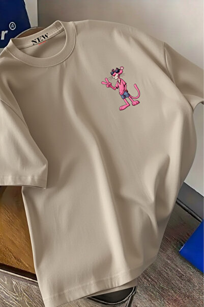 New Shine Μπλουζάκι Panther με τύπωμα oversized