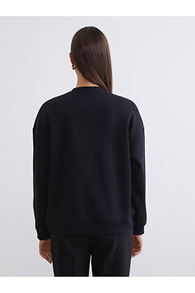 LC Waikiki Embroidered Women's Thick Sweatshirt Tunic