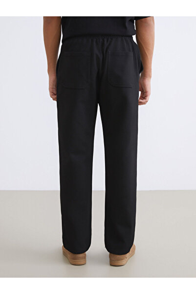 LC Waikiki Men's Black Standard Fit Trousers