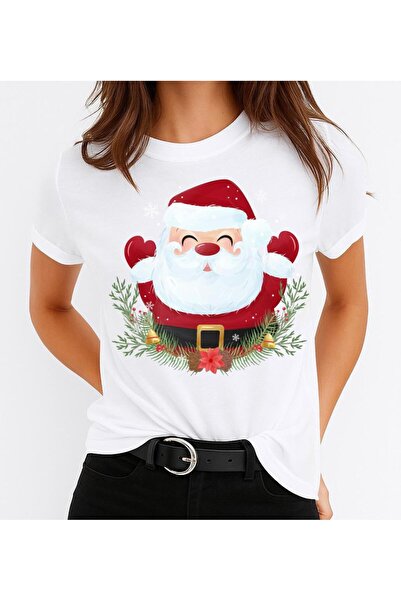 OEM Tricou roșu cu Moș Crăciun, 100% bumbac