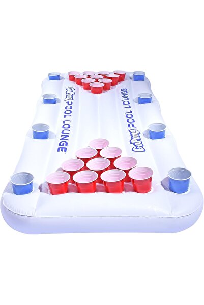 Generic GoPong 6' Floating Beer Pong Table Inflatable Pool Lounge