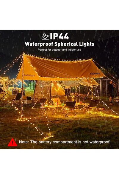 Generic 100 LED Spherical String Lights 10M Battery Operated Waterproof