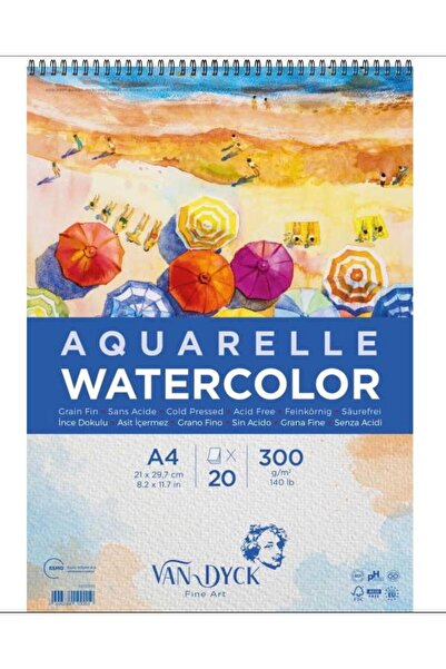 Esmo ورق ألوان مائية مقاس A4 300 جرام. 20 واي بي أوبتيموس بيرس بتصميم حلزوني