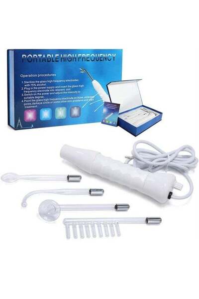 GENERIC4 جهاز تجميل الوجه الأبيض عالي التردد 11.6 × 7.6 × 2.3 بوصة