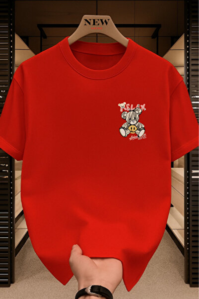 New Shine تي شيرت ريلاكس مطبوع قصة فضفاضة